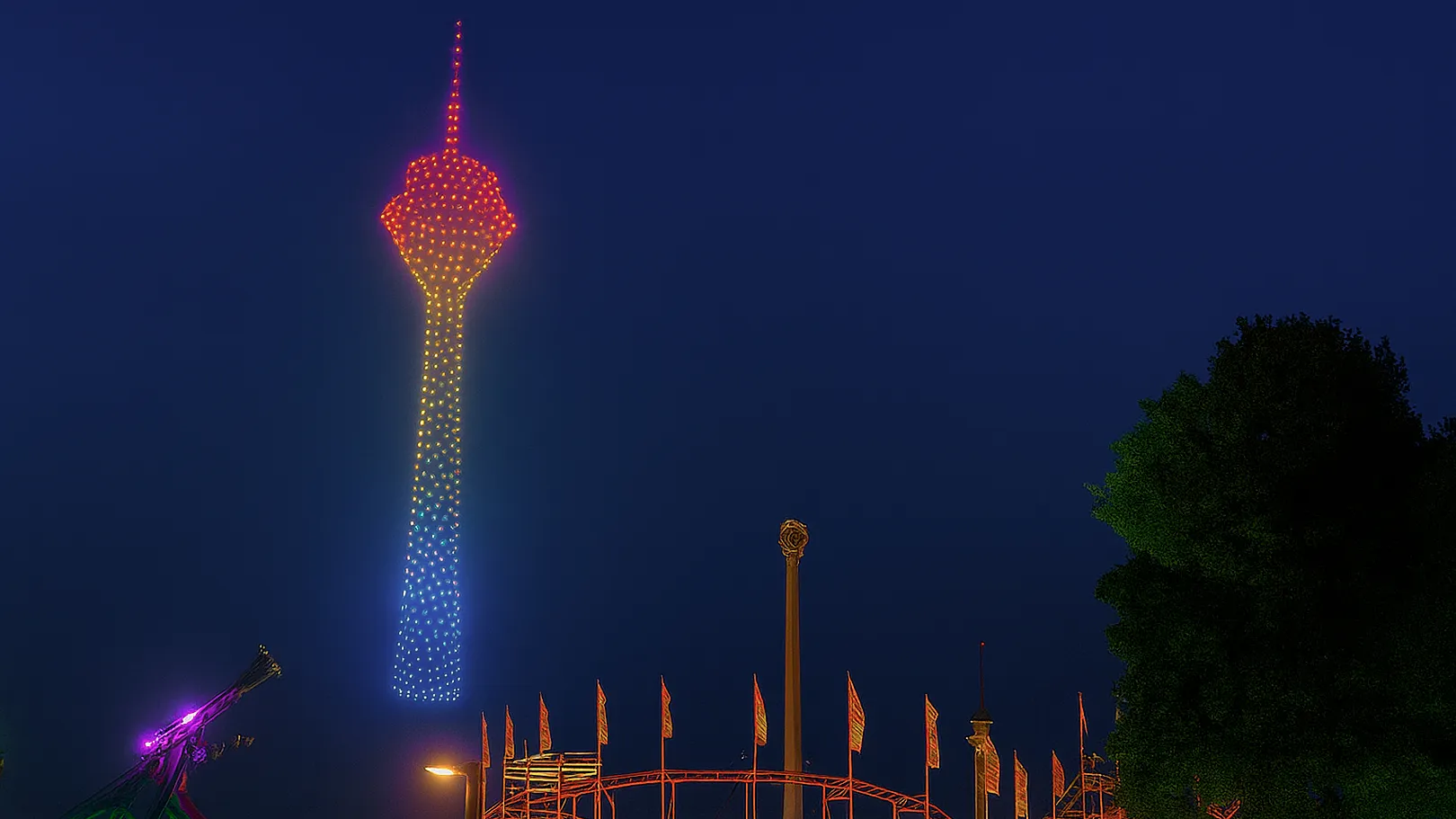 Laser-Oralchirurgie im RKM 740 Zahnmedizin Düsseldorf-lichtsystem Abstrakte Lichtreflexion in Raumtiefe – Symbol für Präzision und kontrollierte Energie in der Laser-Oralchirurgie im RKM 740 Zahnmedizin Düsseldorf